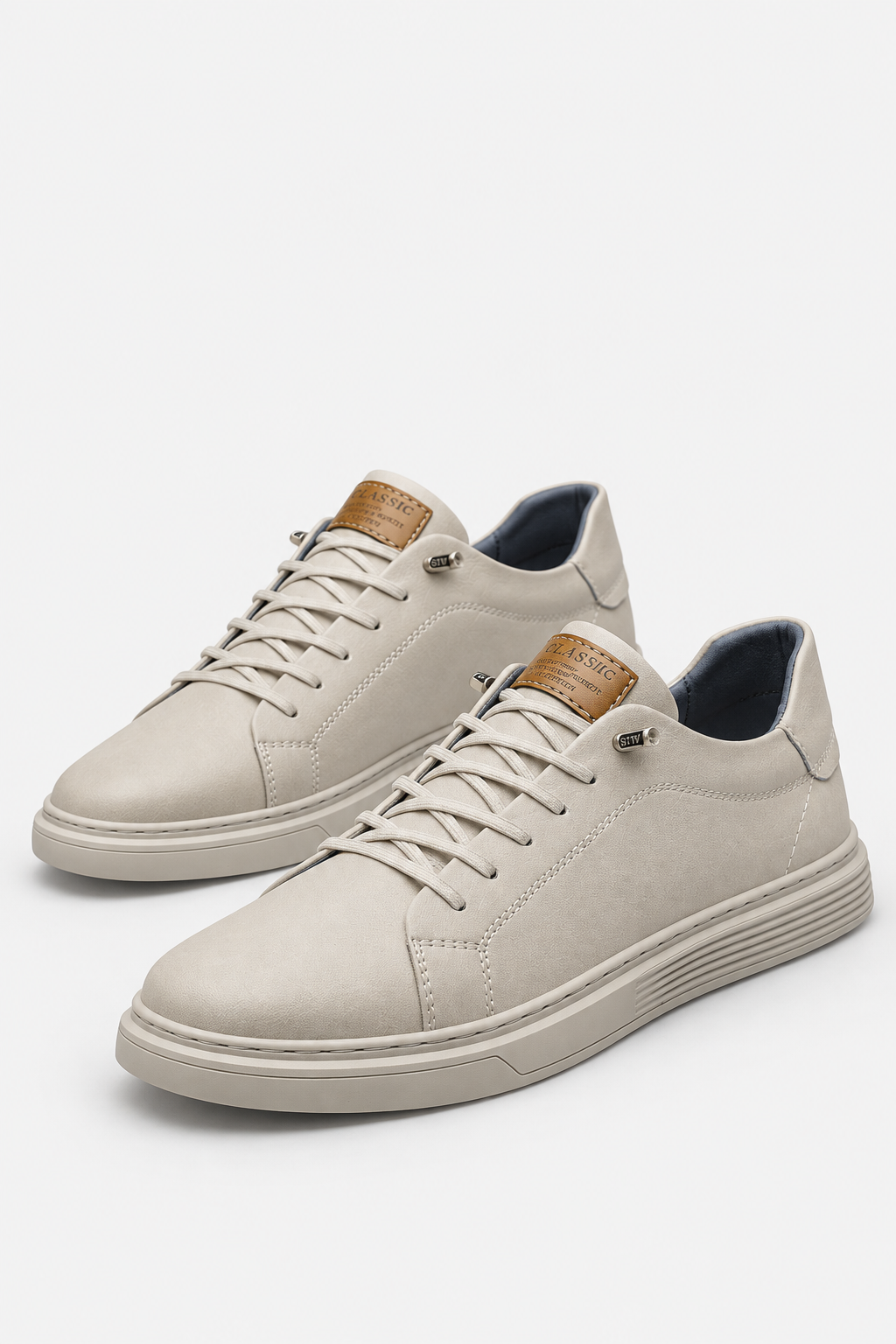 Eluneth | Baskets Homme Décontractées en Cuir