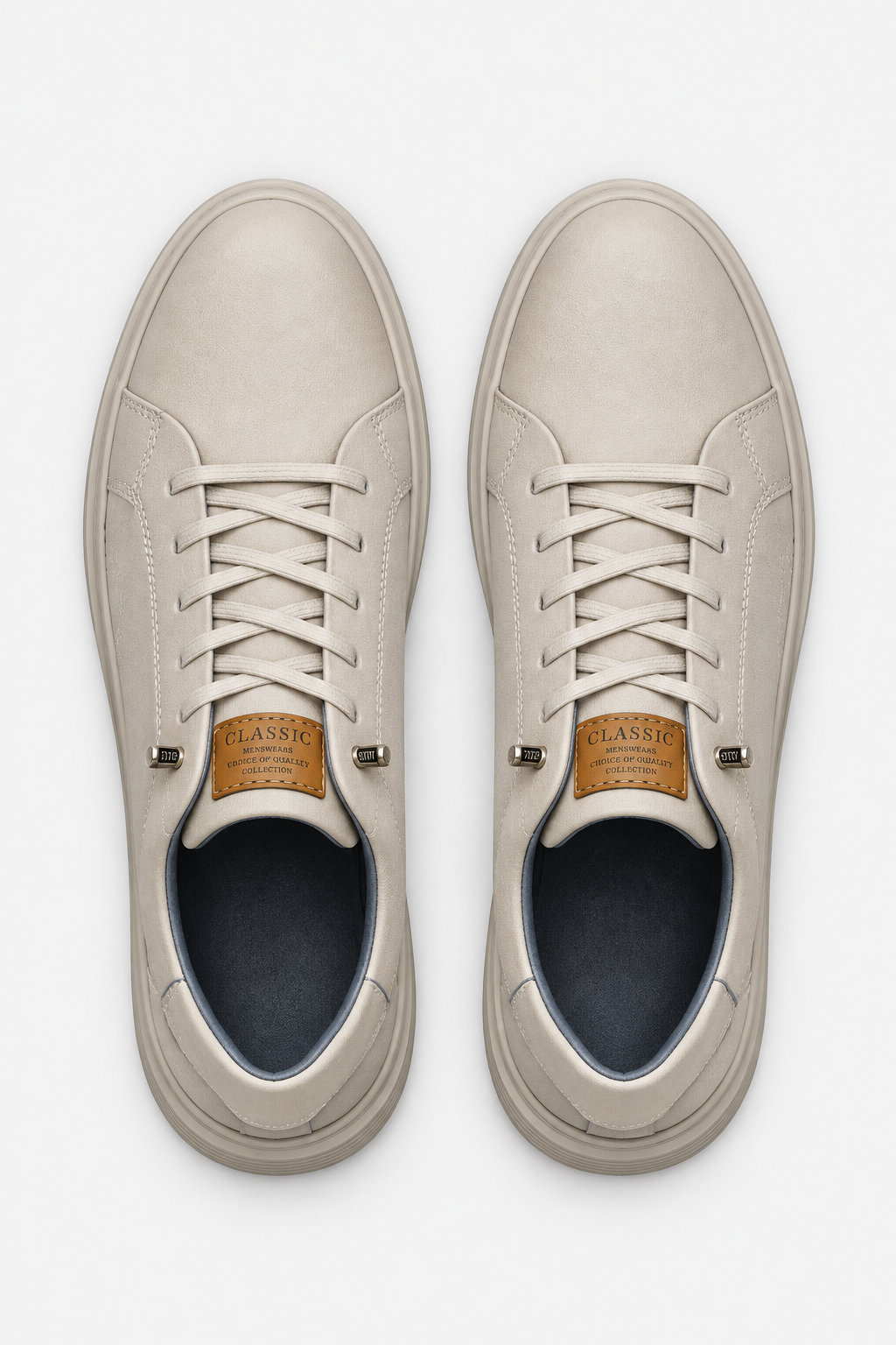 Eluneth | Baskets Homme Décontractées en Cuir