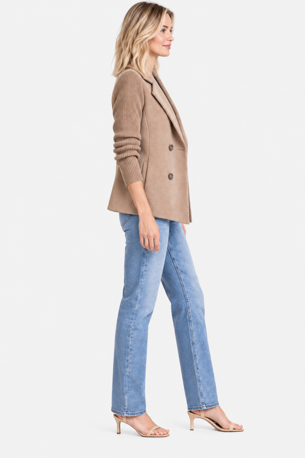 Eluneth | Blazer Décontracté Femme en Maille