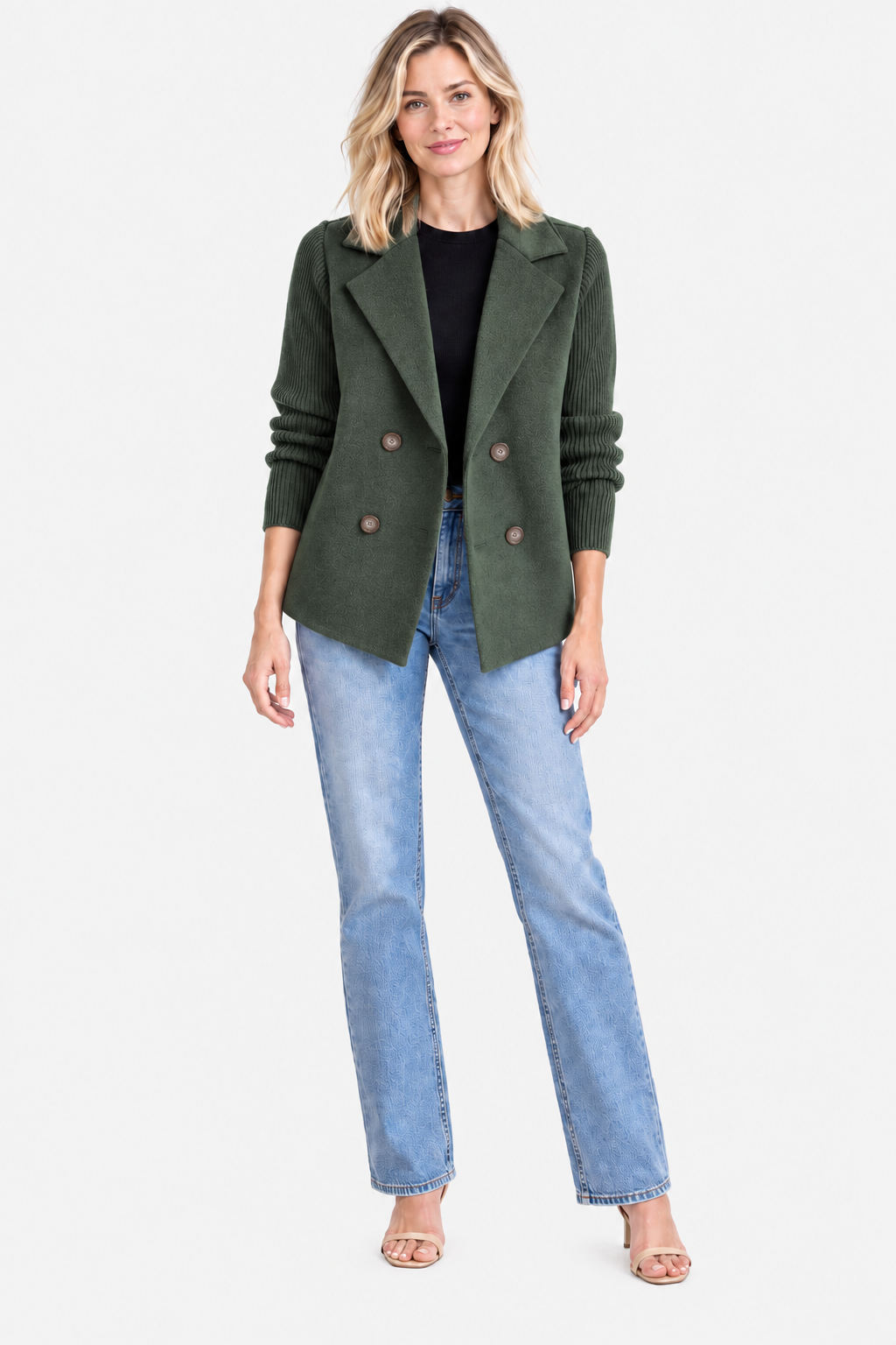Eluneth | Blazer Décontracté Femme en Maille