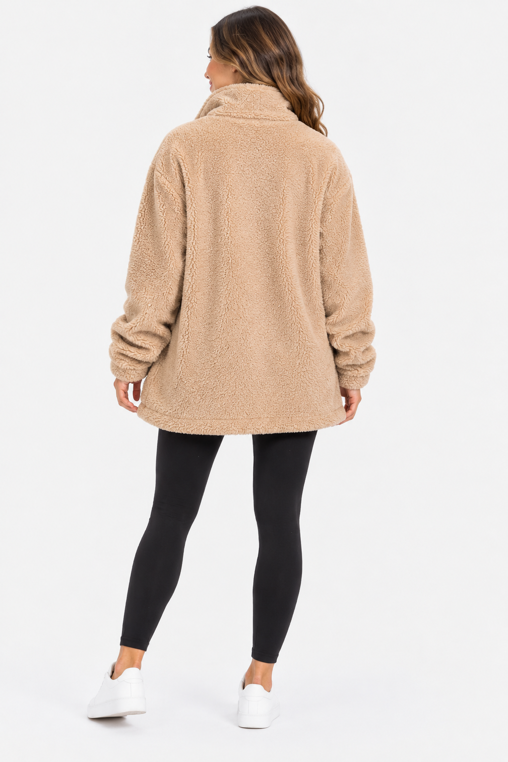 Eluneth | Manteau Teddy Femme à Fermeture Zippée
