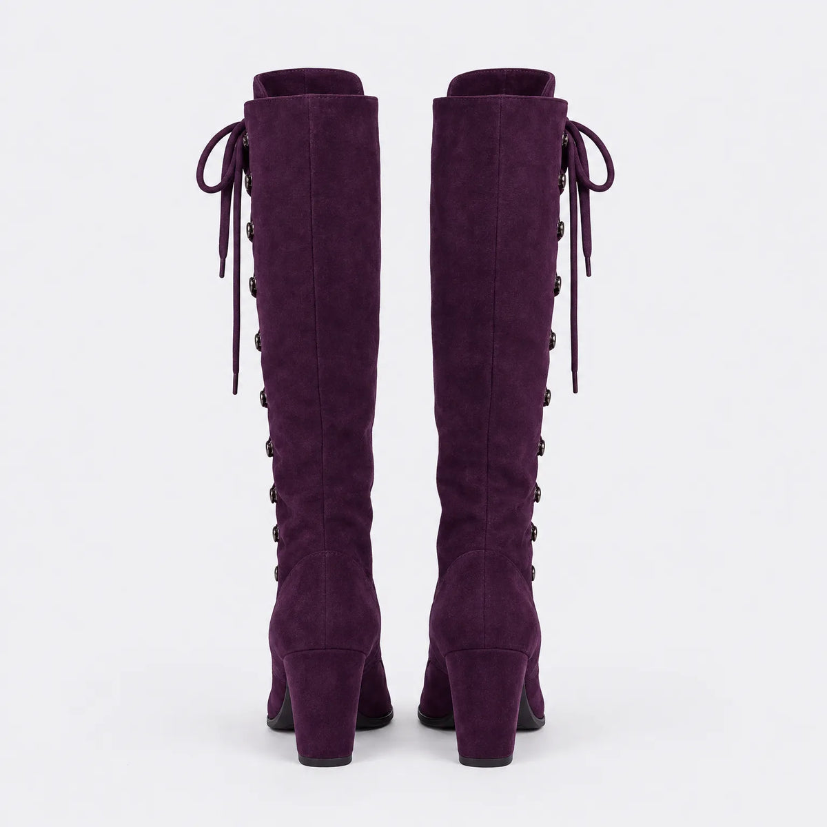 Eluneth | Bottes Hautes À Talons Épais
