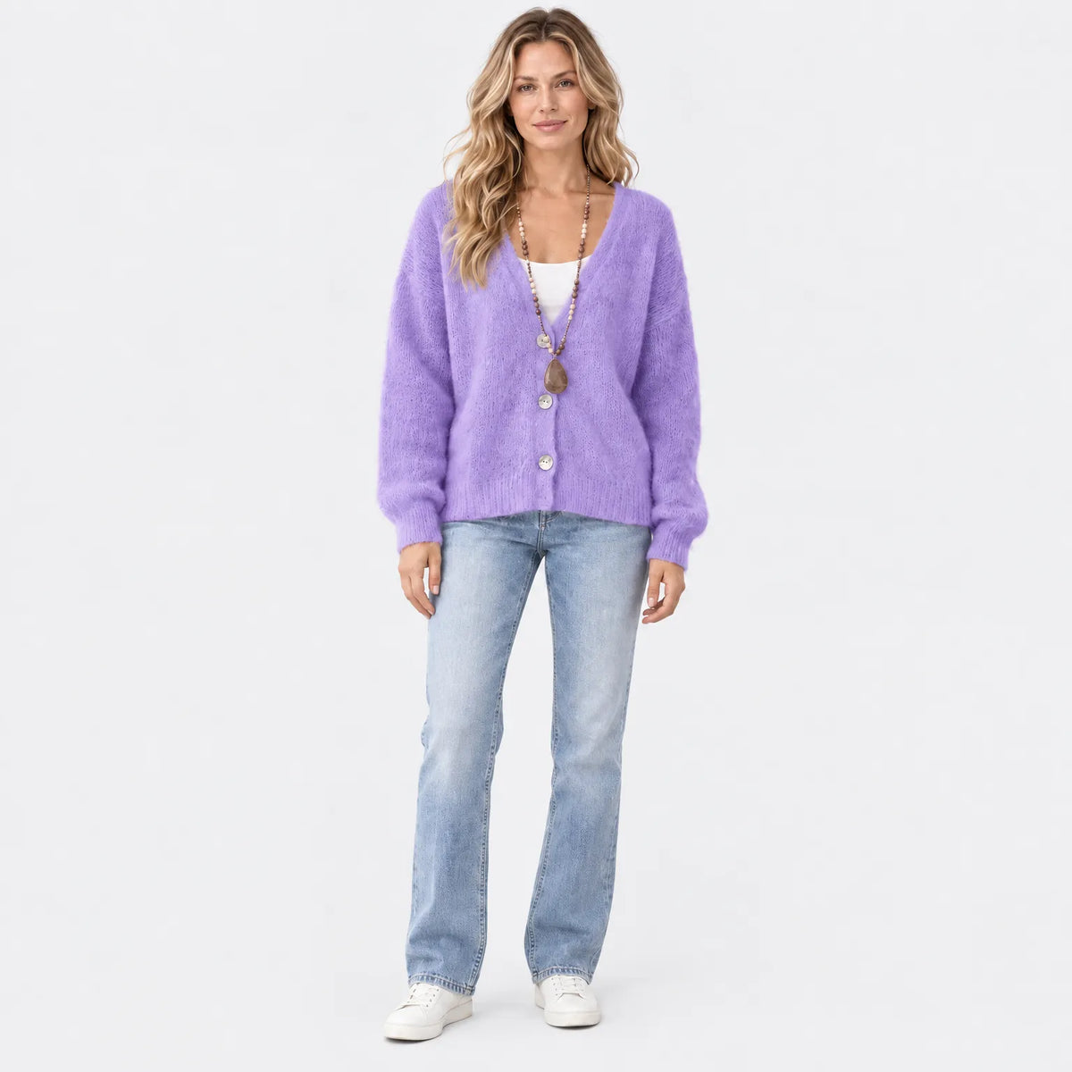 Eluneth | Cardigan Femme À Col V
