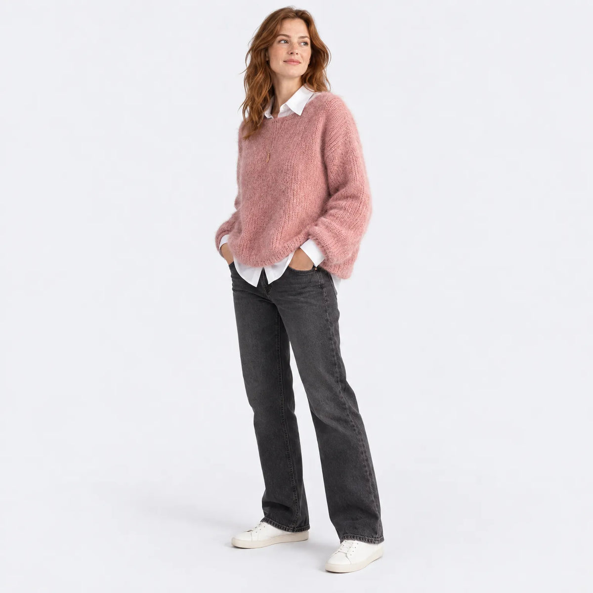 Eluneth | Pull Texturé À Manches Longues