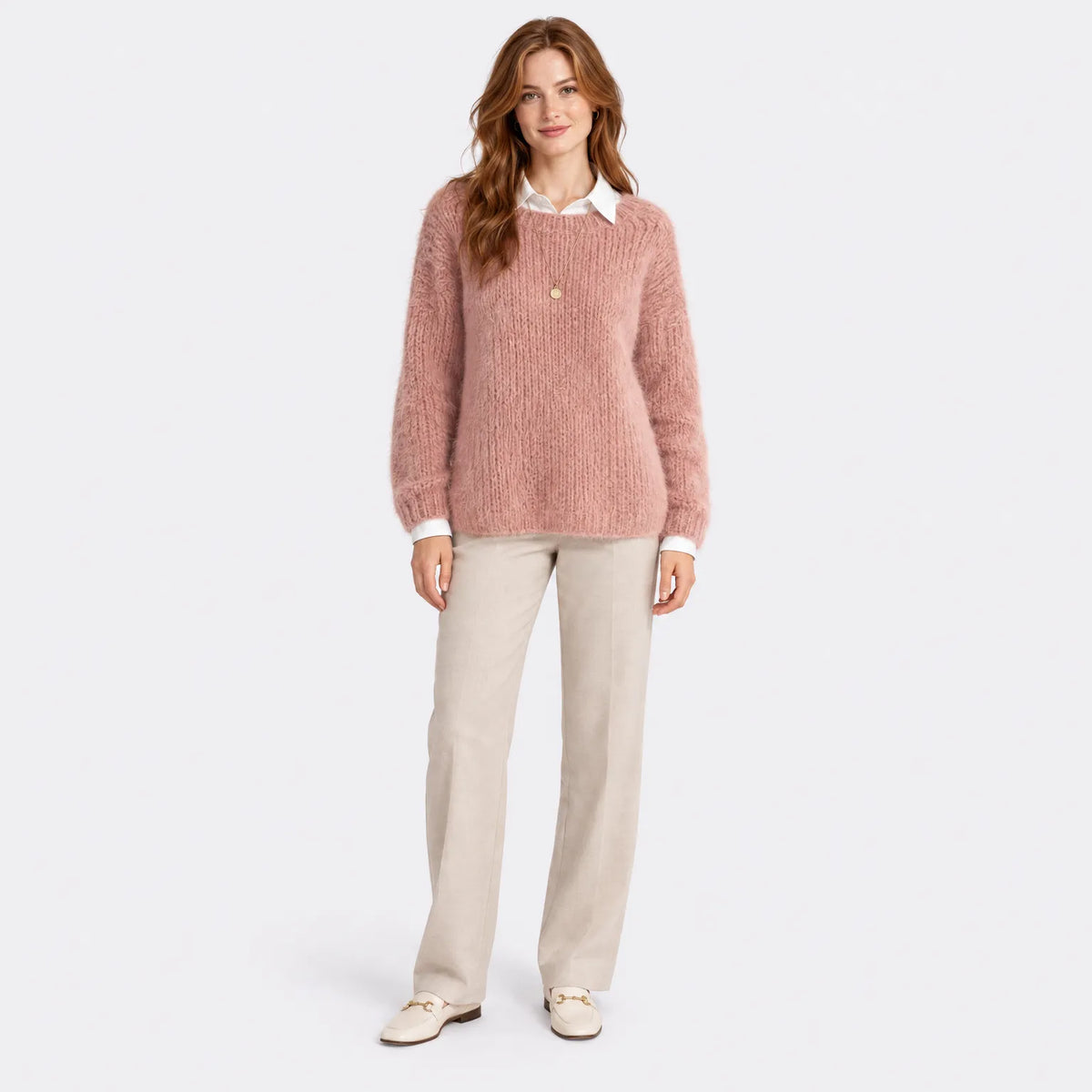 Eluneth | Pull Texturé À Manches Longues