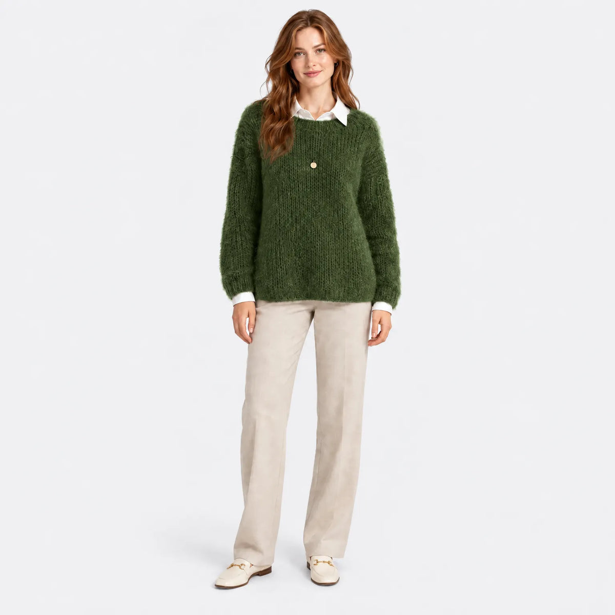 Eluneth | Pull Texturé À Manches Longues