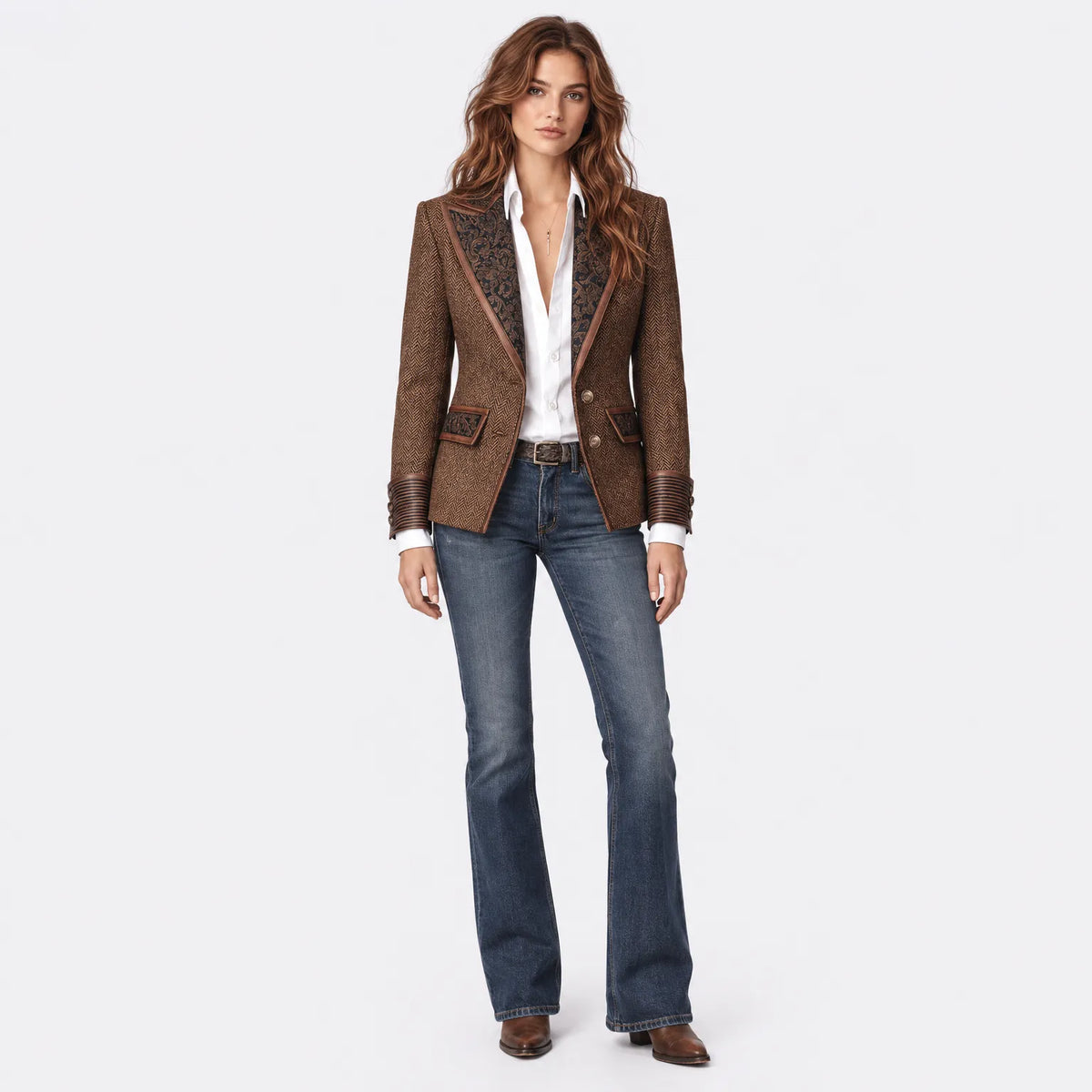Eluneth | Veste Blazer À Coupe Structurée