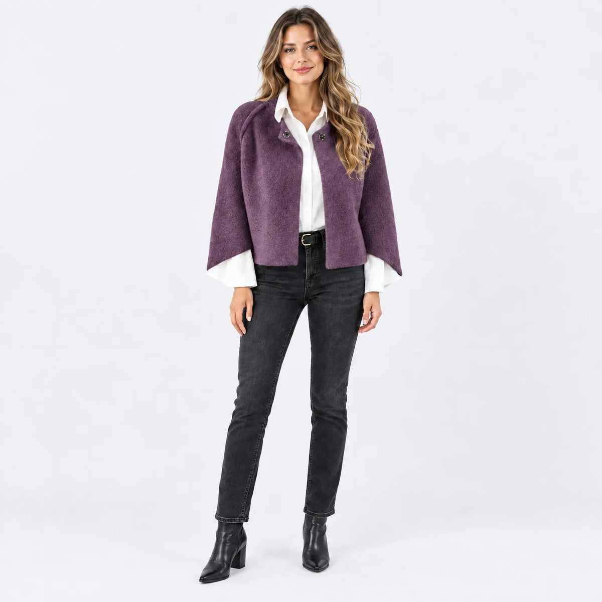 Eluneth | Buttoned Mid-Season Jacket
