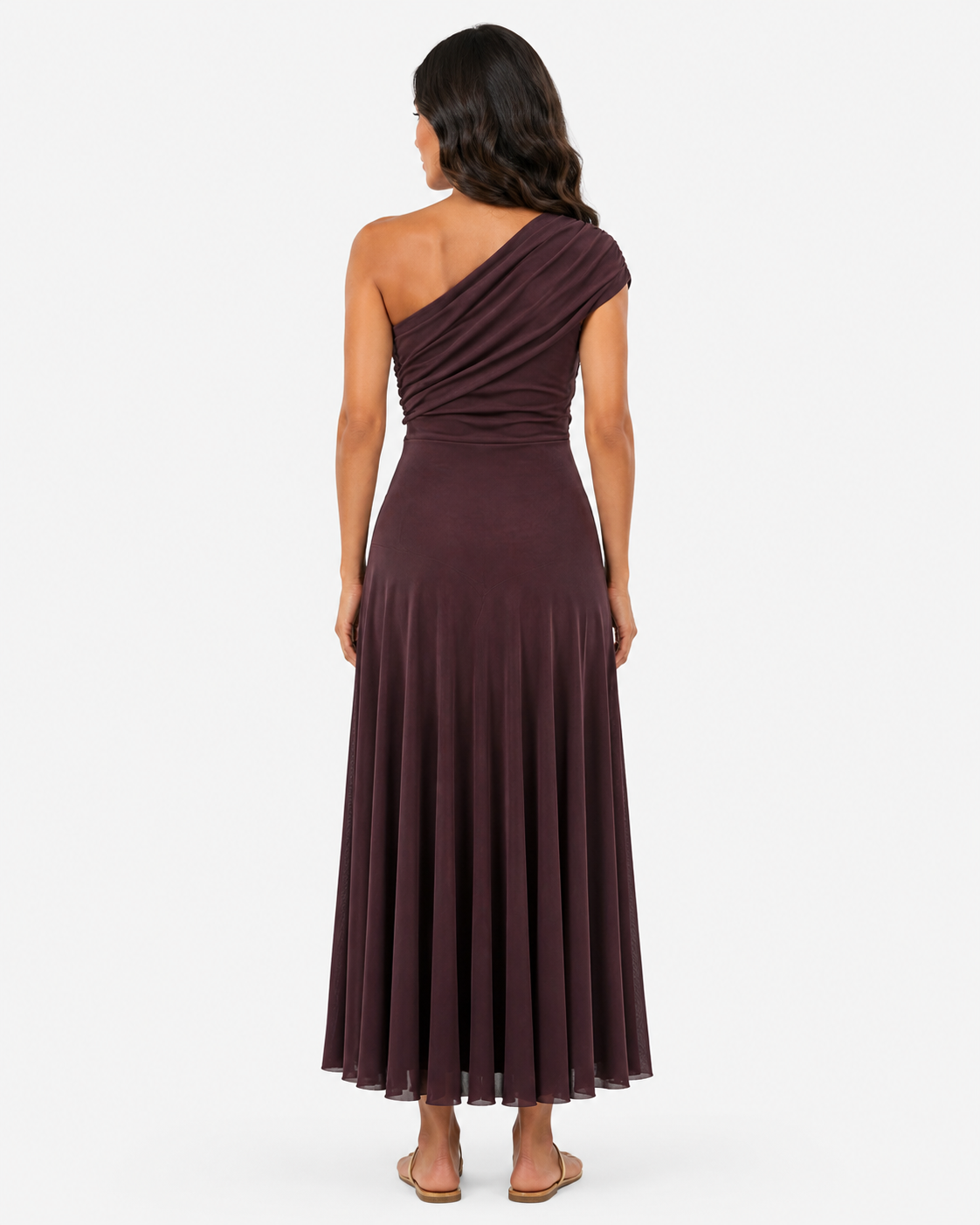 Eluneth | Robe Femme Longue Plissée Asymétrique Été