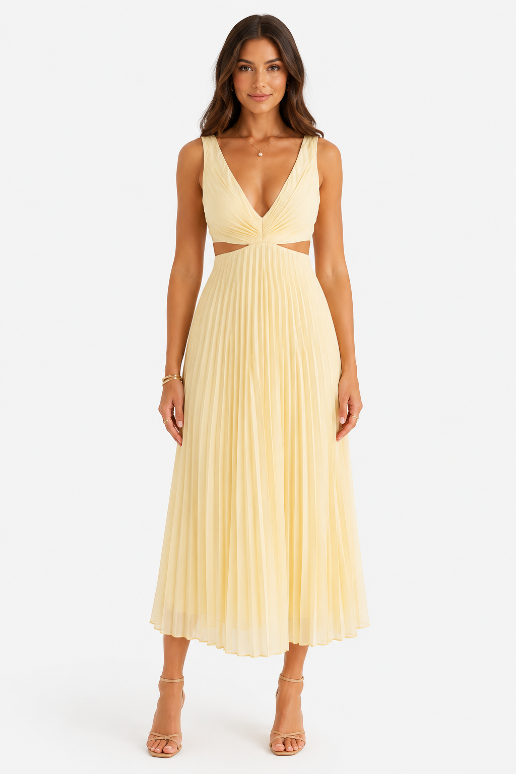 Eluneth | Robe Maxi Plissée Amélie pour Femme