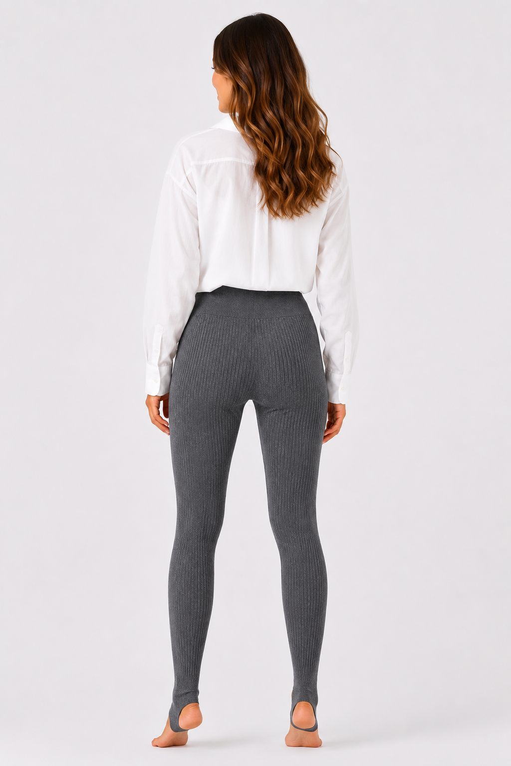 Eluneth | Legging côtelé taille haute pour femme