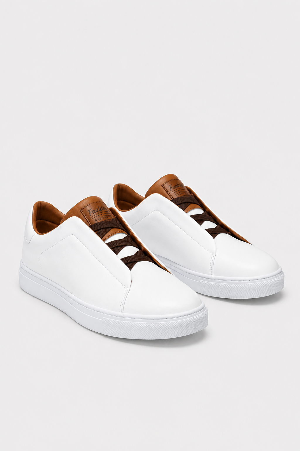 Eluneth | Baskets basses en cuir pour homme