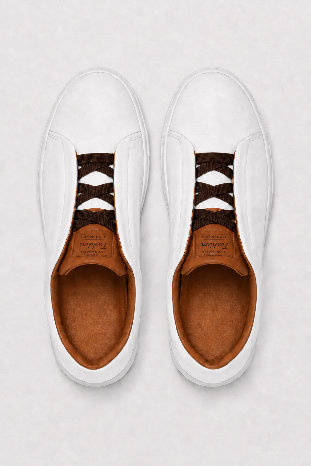 Eluneth | Baskets basses en cuir pour homme