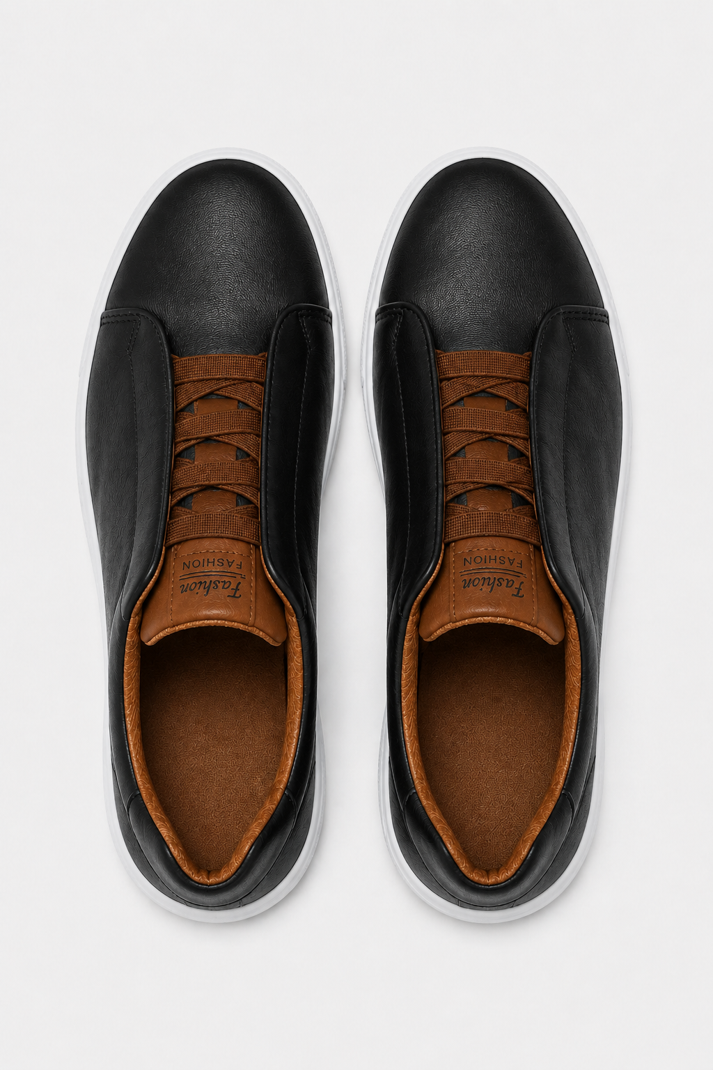 Eluneth | Baskets basses en cuir pour homme
