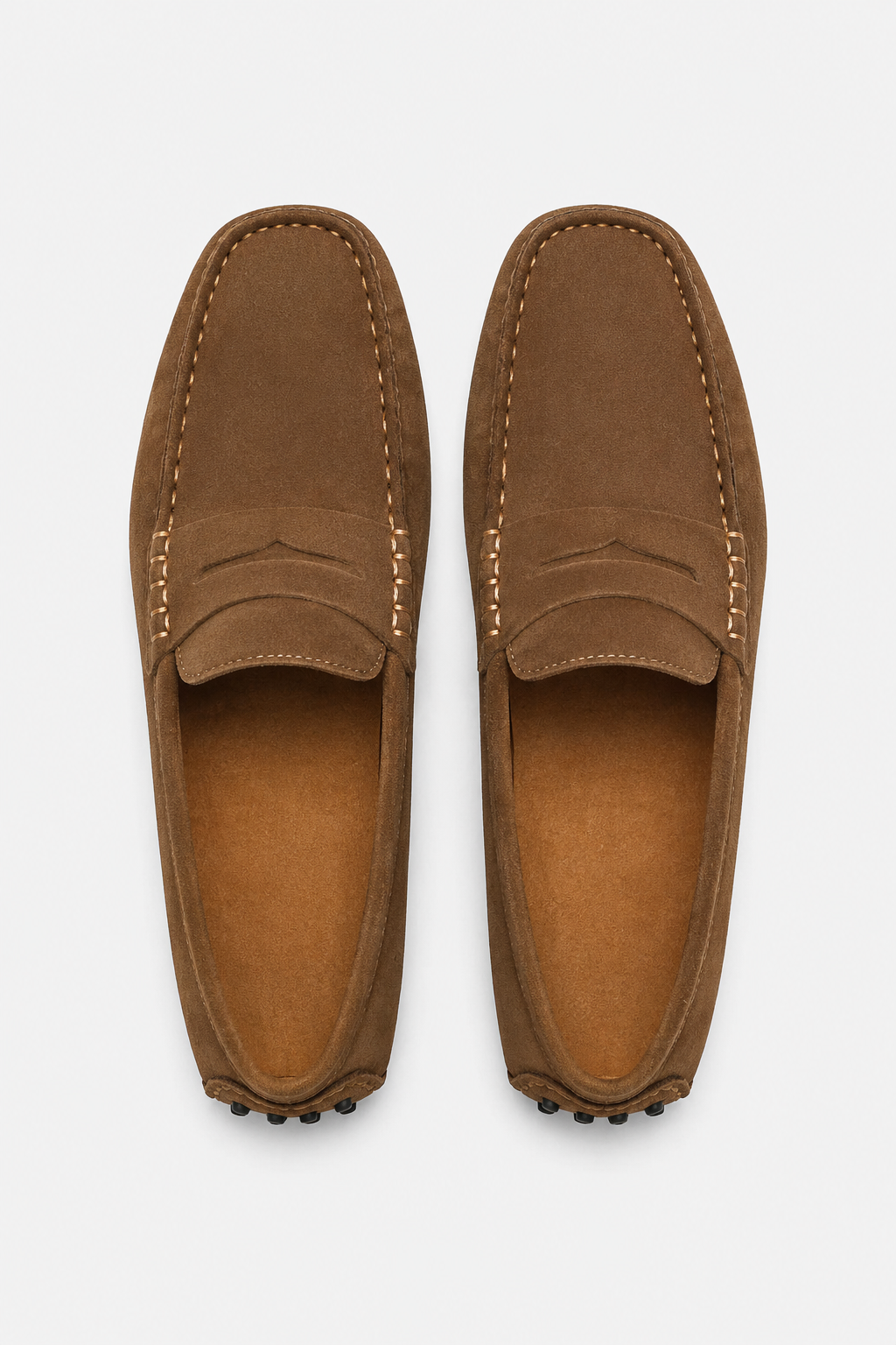 Eluneth | Mocassins Slip-On en Cuir Véritable pour Homme