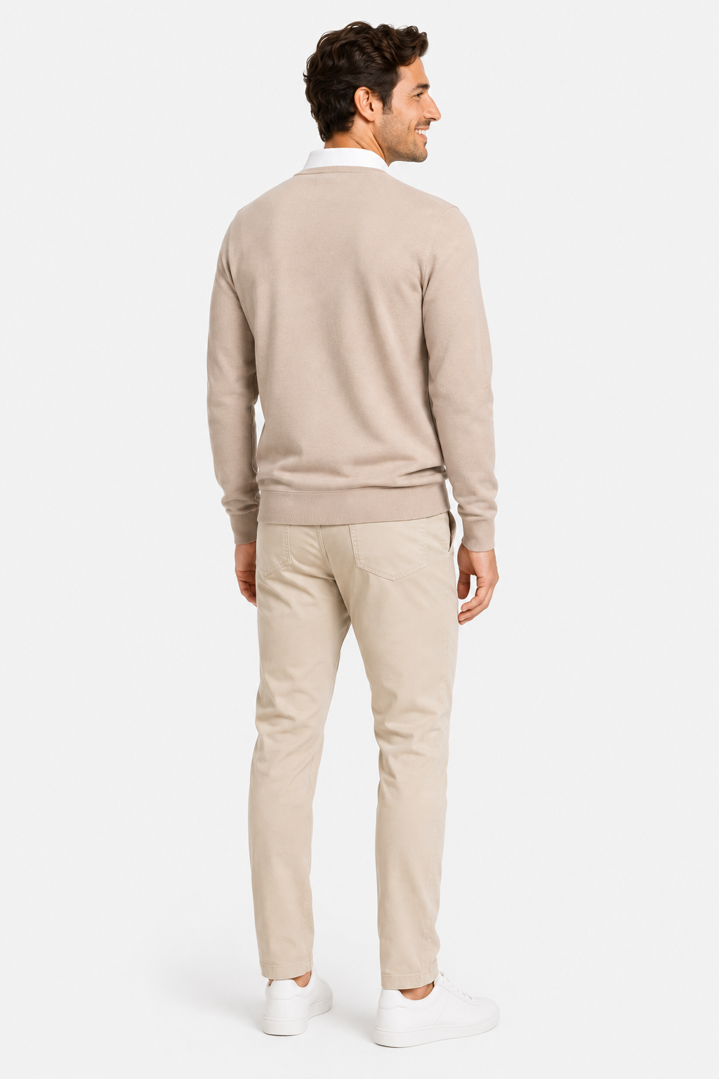 Eluneth | Pull polo pour homme en mélange de coton premium