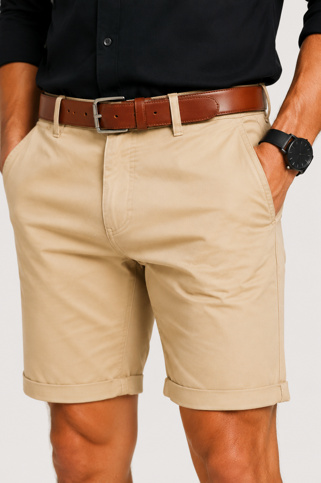 Eluneth | Short Chino d’Été Premium pour Homme