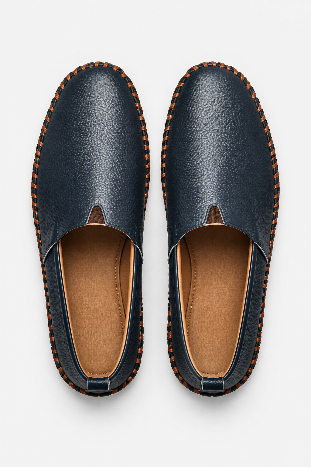 Eluneth | Mocassins Homme en Cuir Style Espadrille