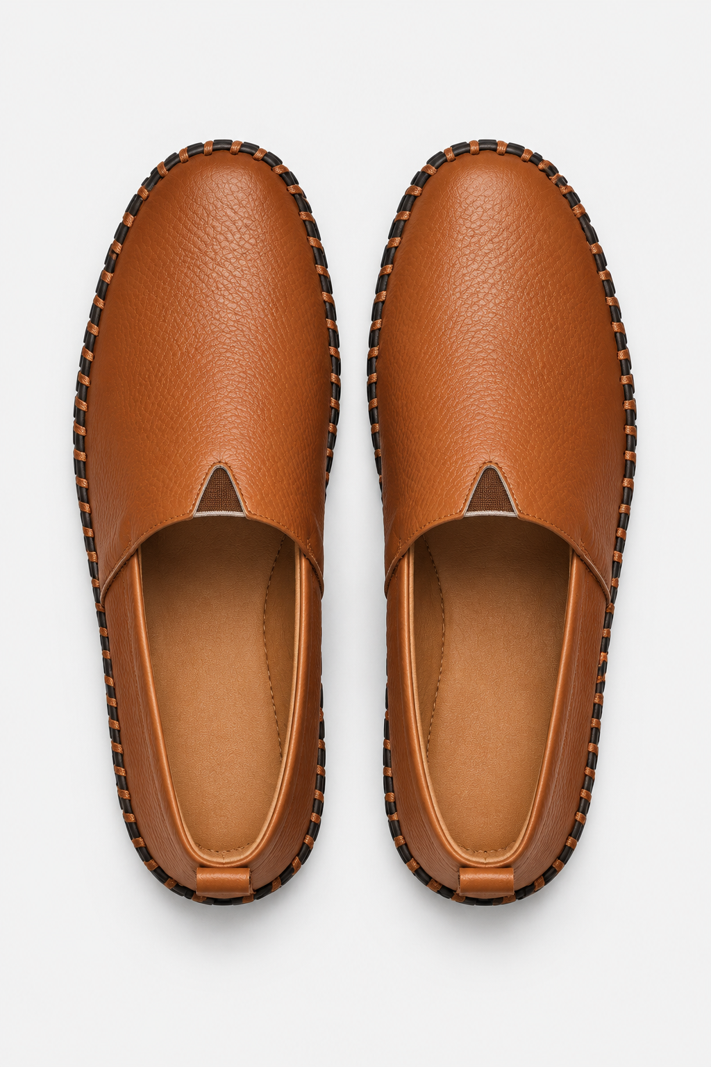 Eluneth | Mocassins Homme en Cuir Style Espadrille