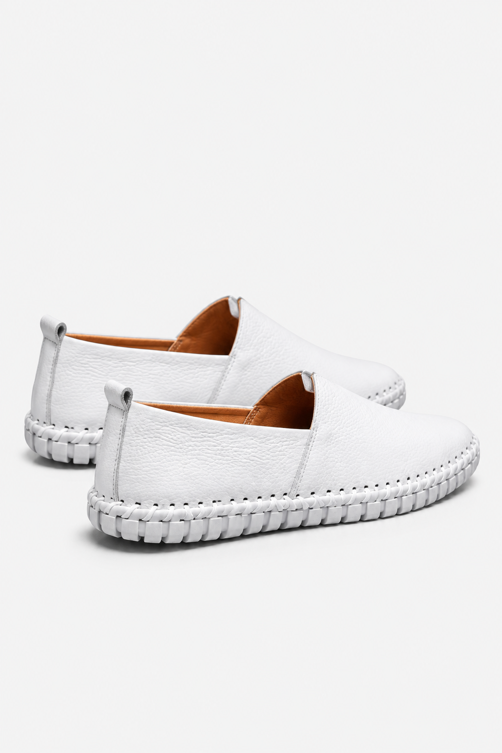 Eluneth | Mocassins Homme en Cuir Style Espadrille