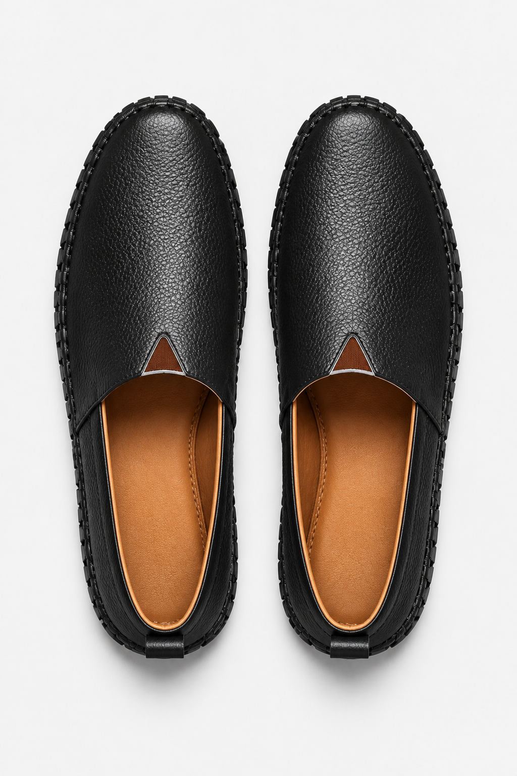 Eluneth | Mocassins Homme en Cuir Style Espadrille