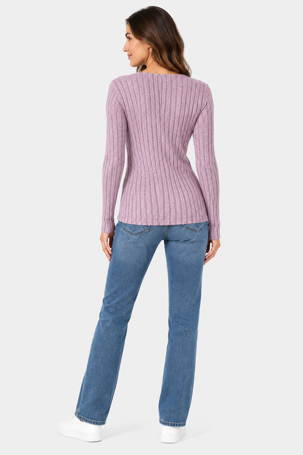 Eluneth | Pull Femme à Col V et Boutons