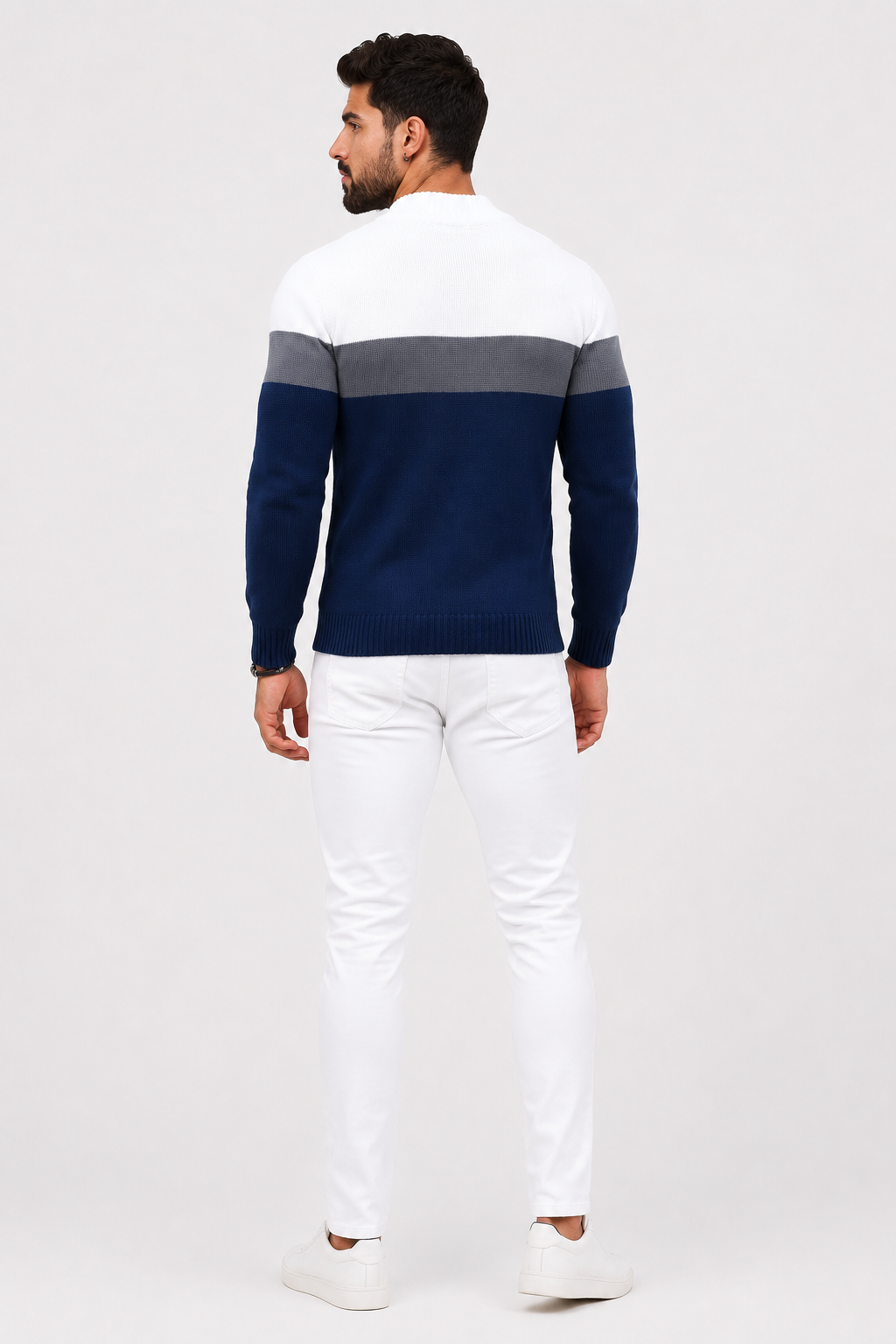 Eluneth | Pull en Maille Homme à Col Montant