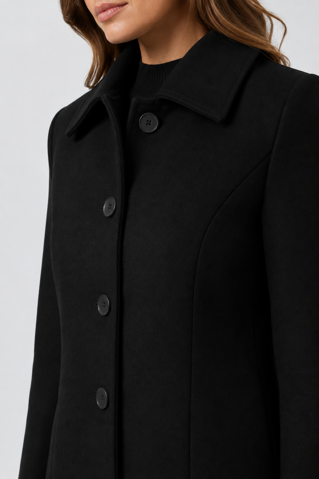 Eluneth | Trench d’Hiver Boutonné pour Femme