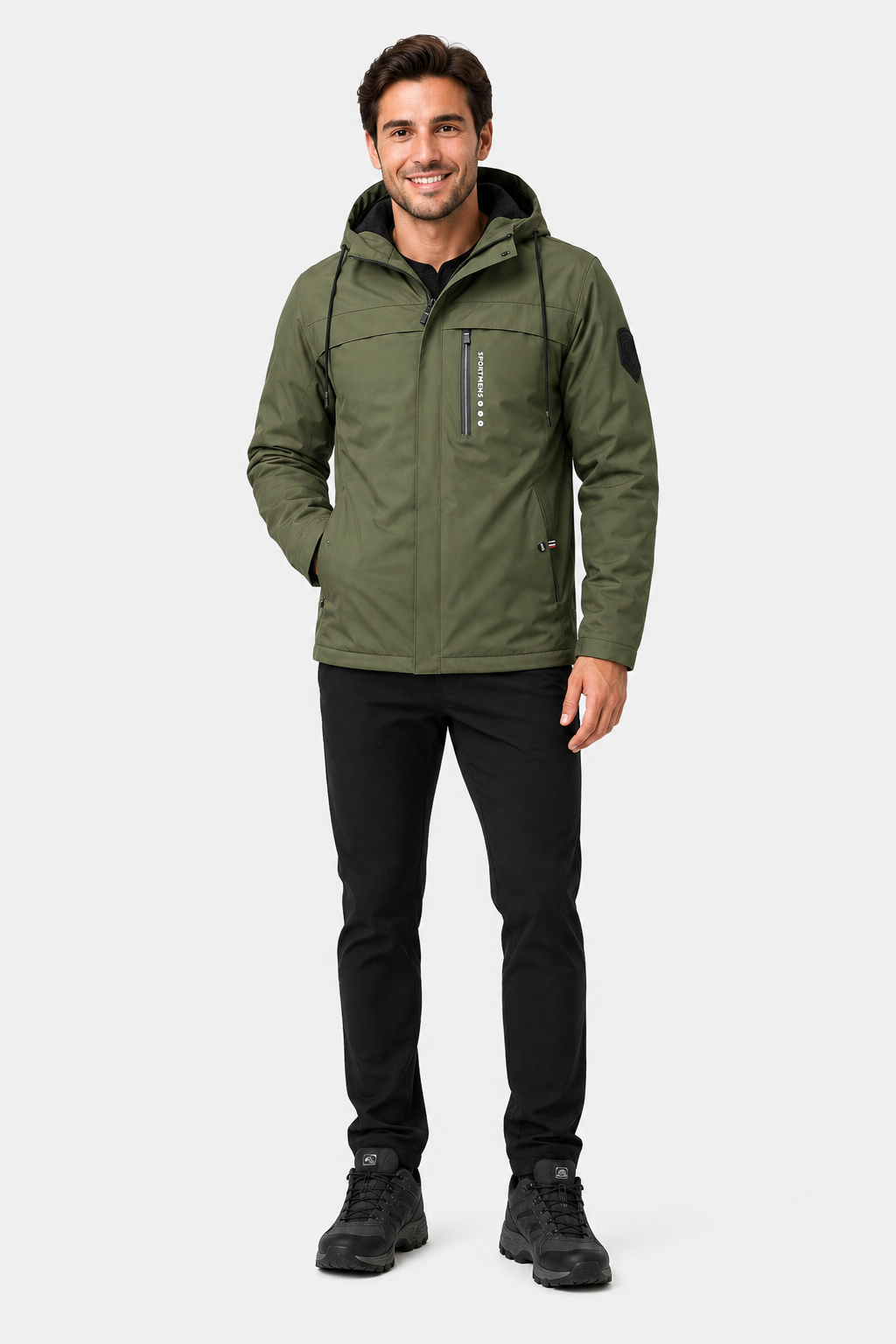 Eluneth | Veste Homme Chaude à Capuche en Polaire