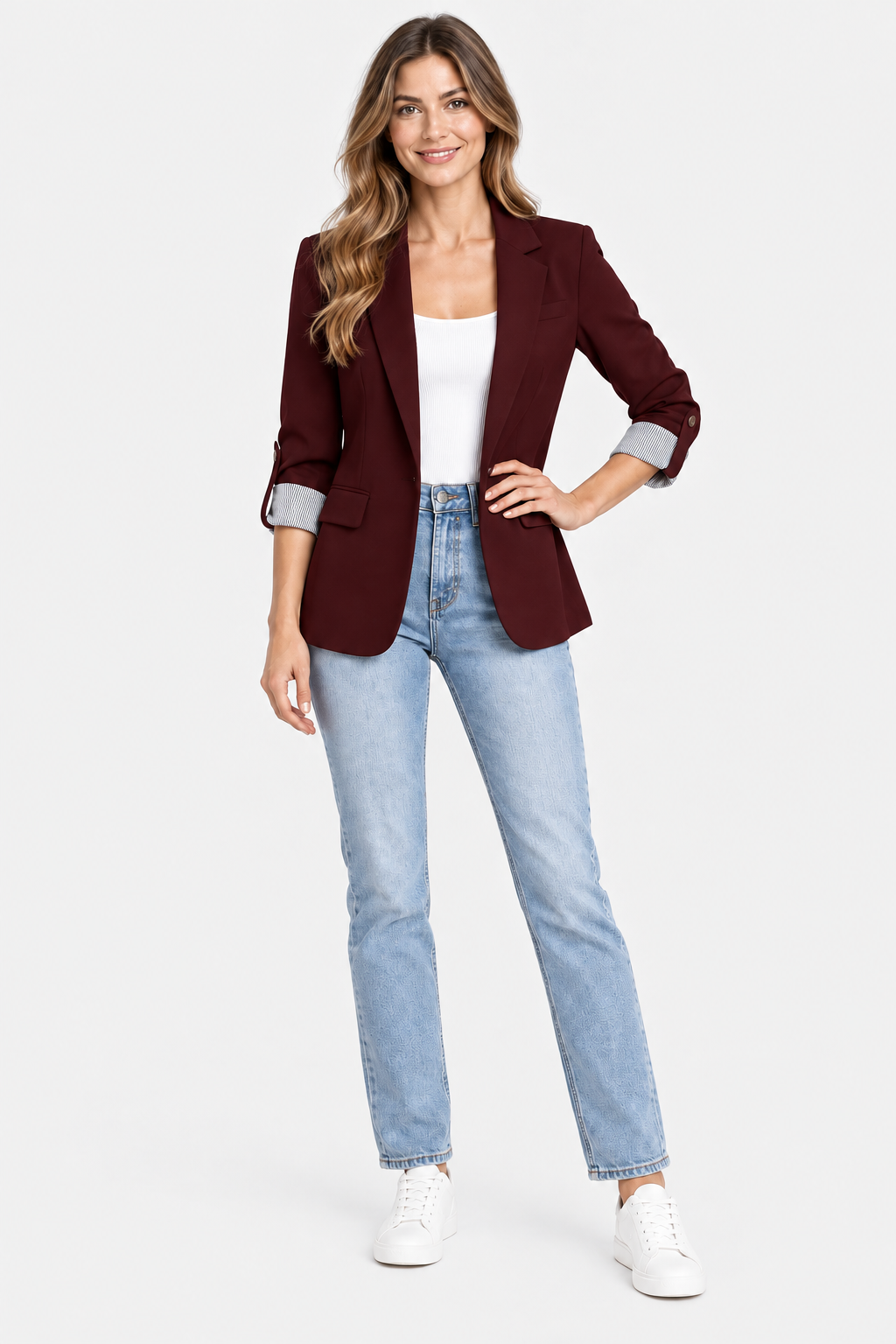 Eluneth | Veste de Tailleur Élégante Femme