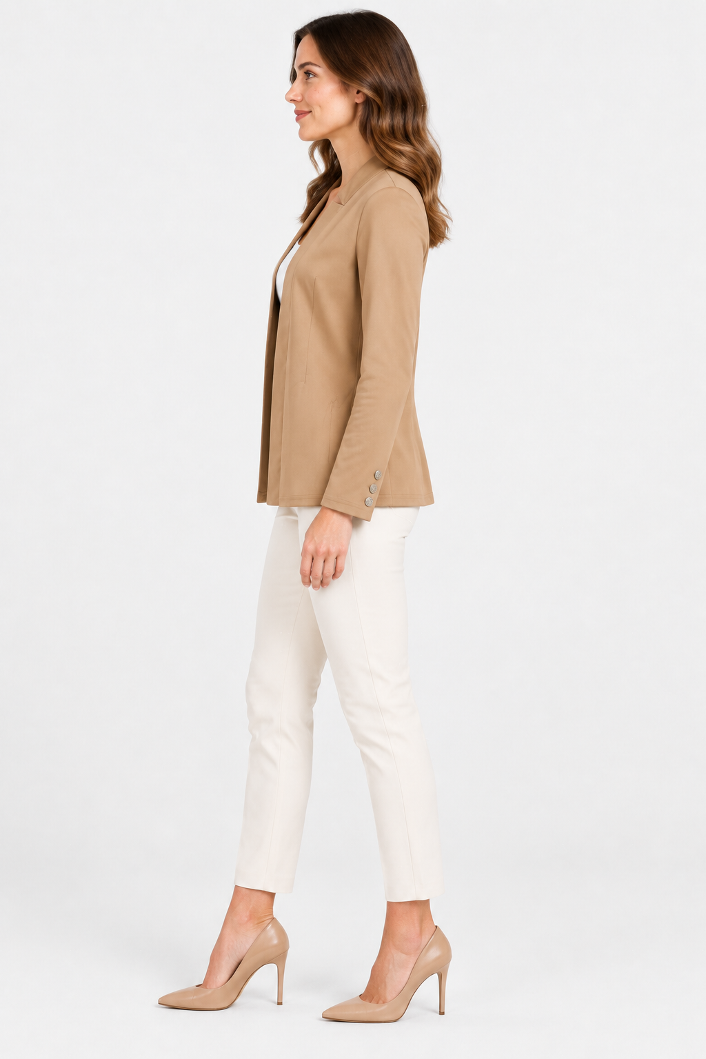 Eluneth | Blazer Femme Décontracté à Manches Longues