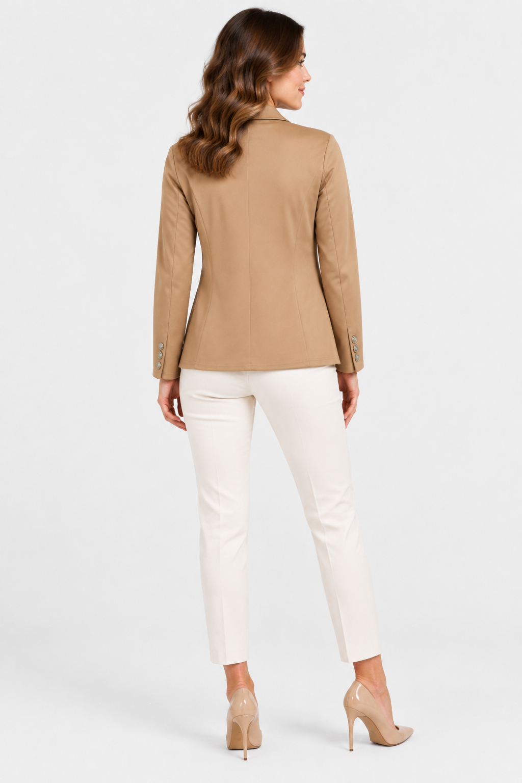 Eluneth | Blazer Femme Décontracté à Manches Longues