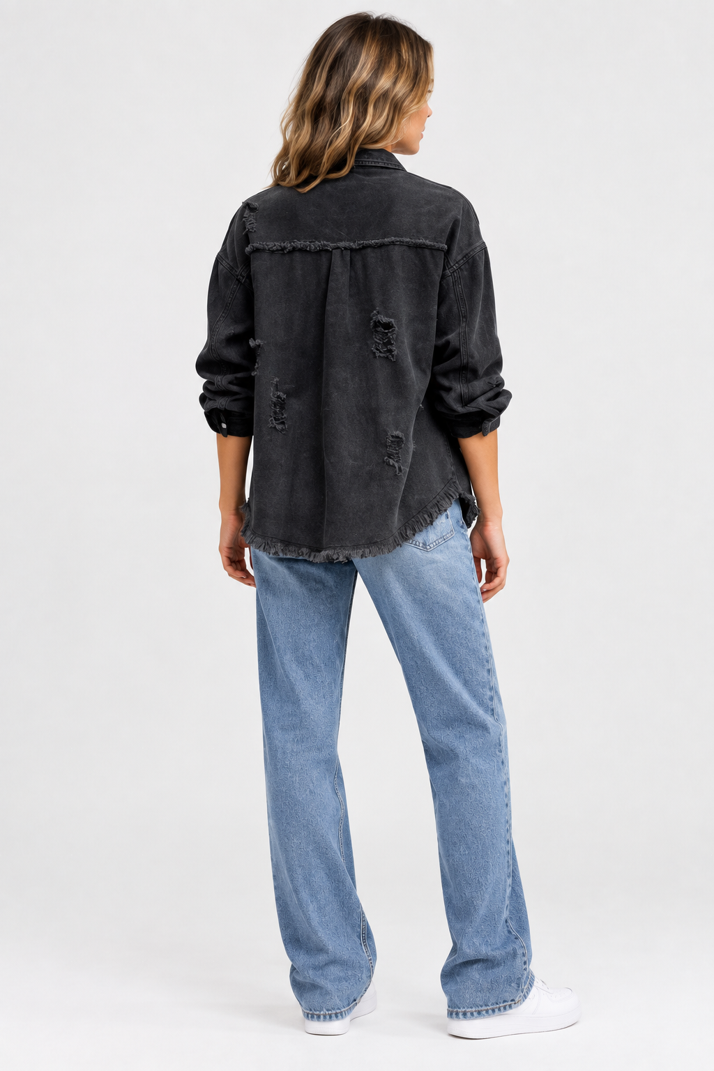 Eluneth | Blazer Femme Grande Taille en Jean