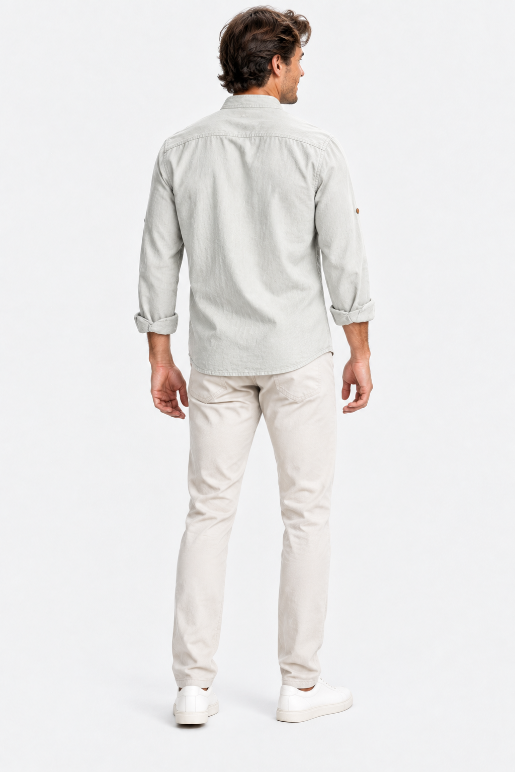 Eluneth | Chemise Homme Décontractée en Coton et Lin