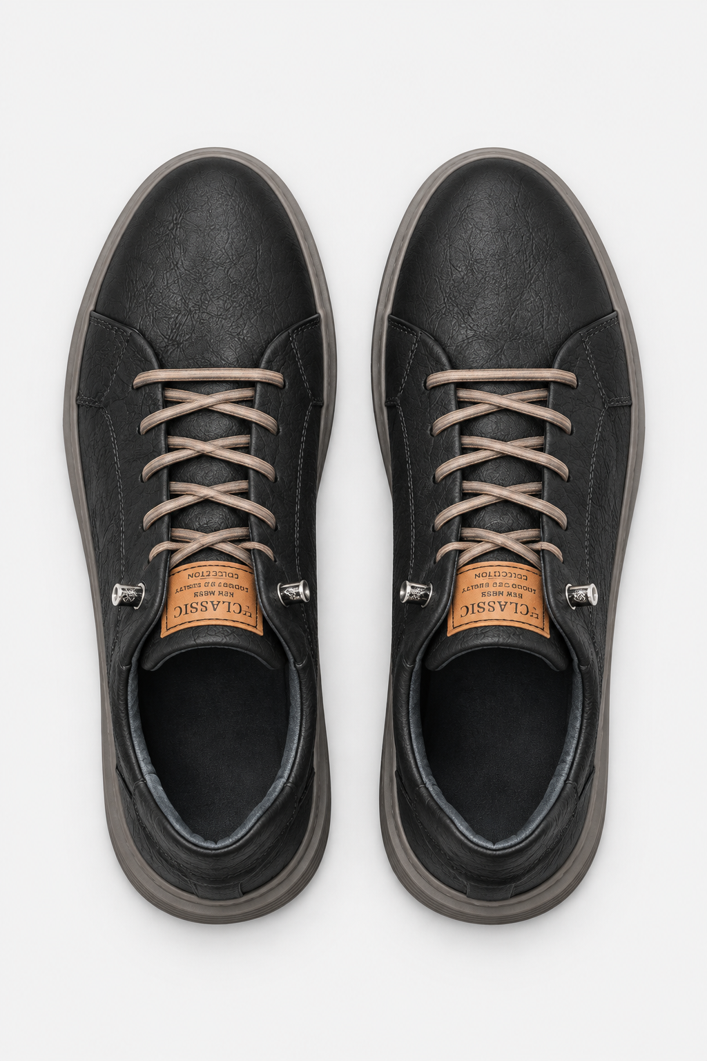 Eluneth | Baskets Homme Décontractées en Cuir