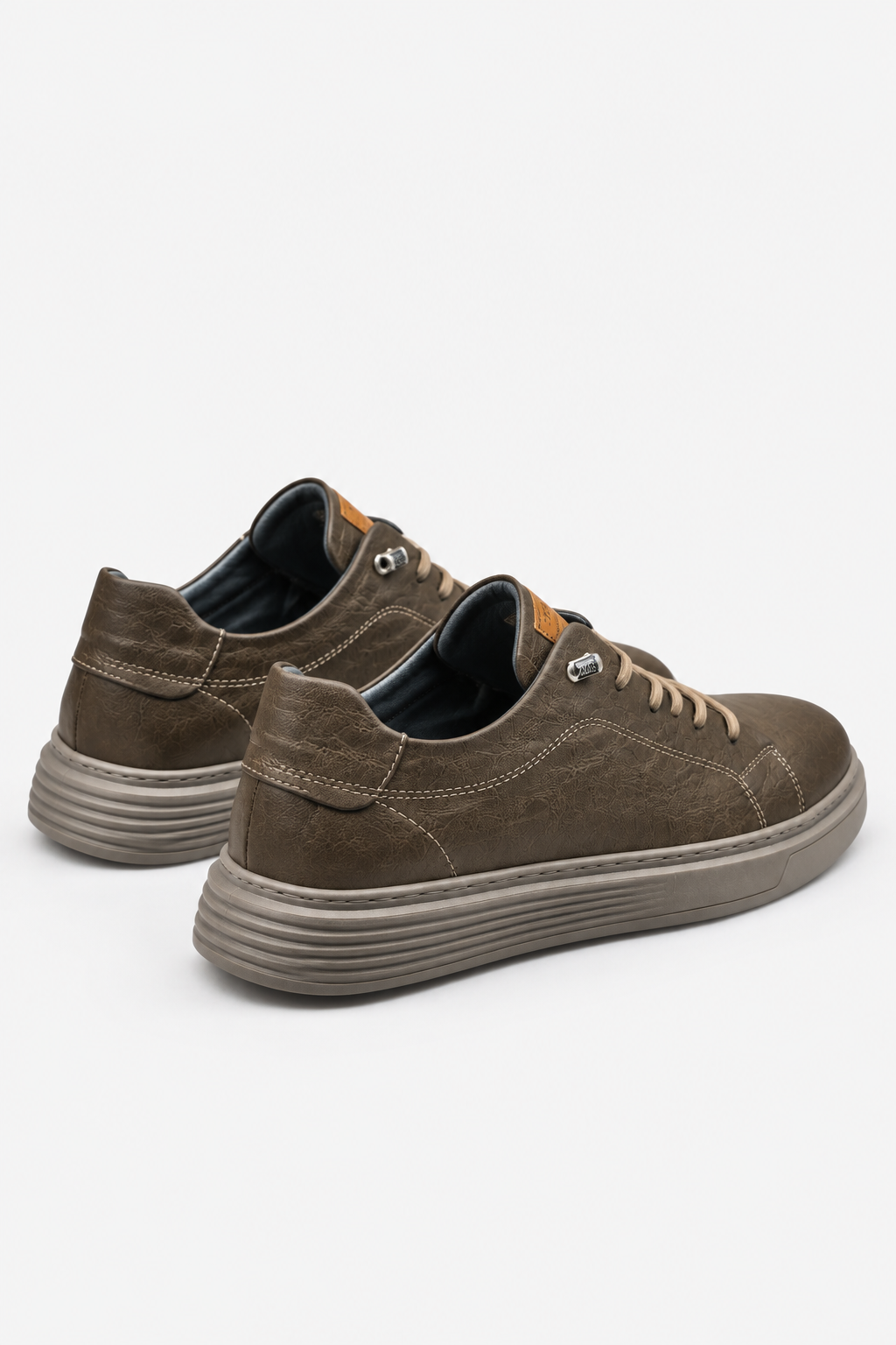 Eluneth | Baskets Homme Décontractées en Cuir