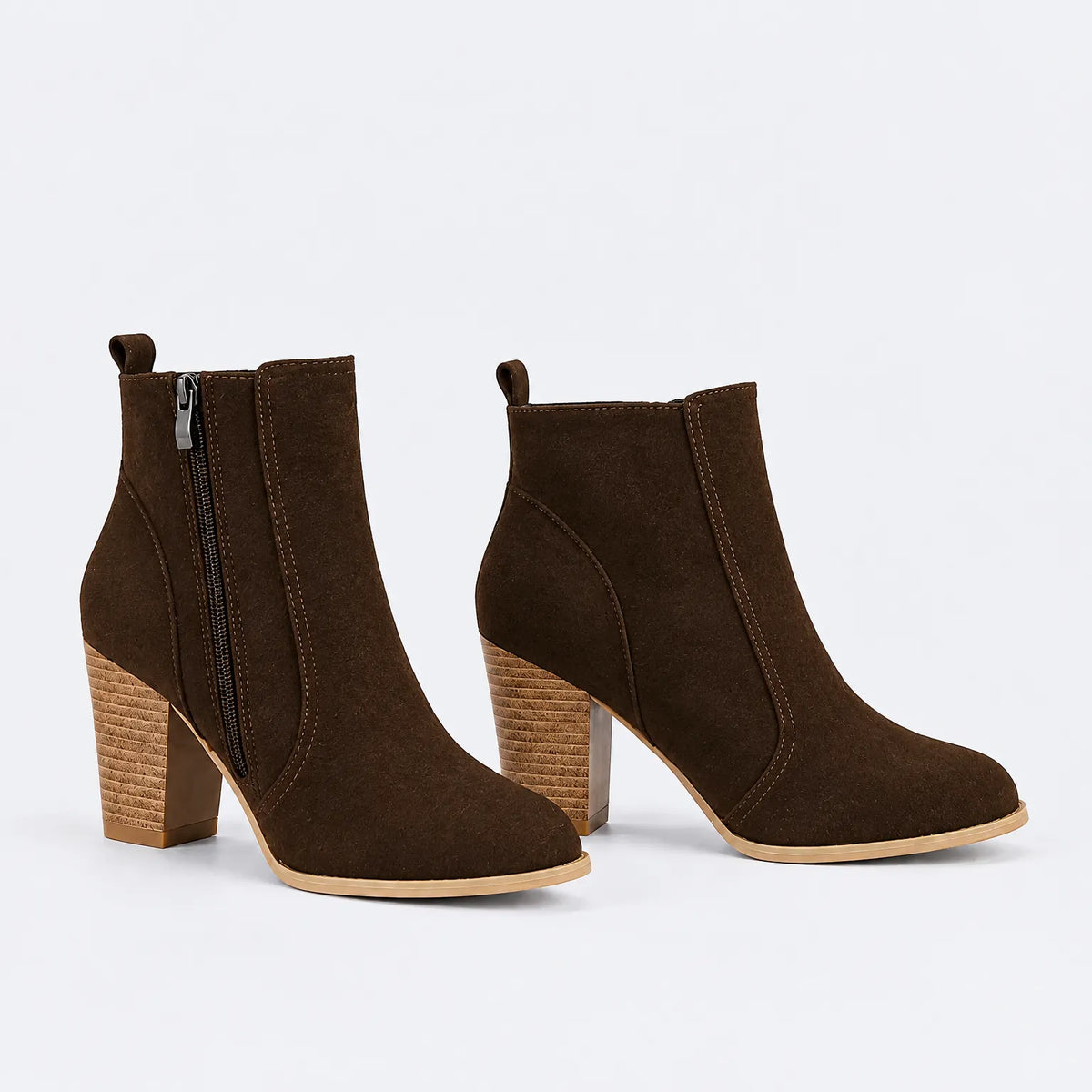Eluneth  | Bottines À Talon Carré Épais