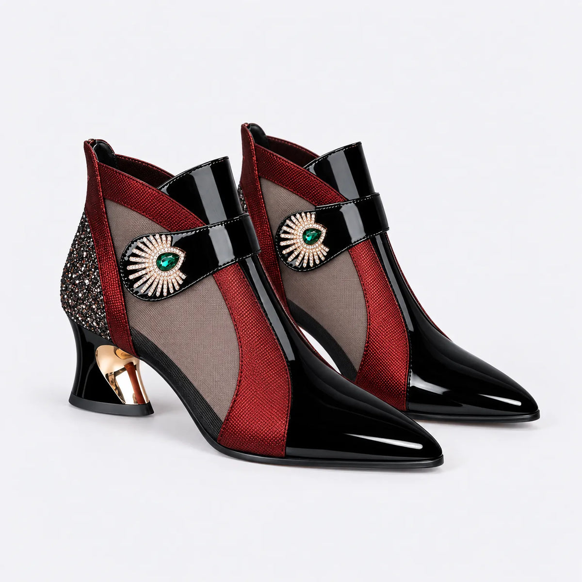 Eluneth  | Pointed-Toe Summer Ankle Boots