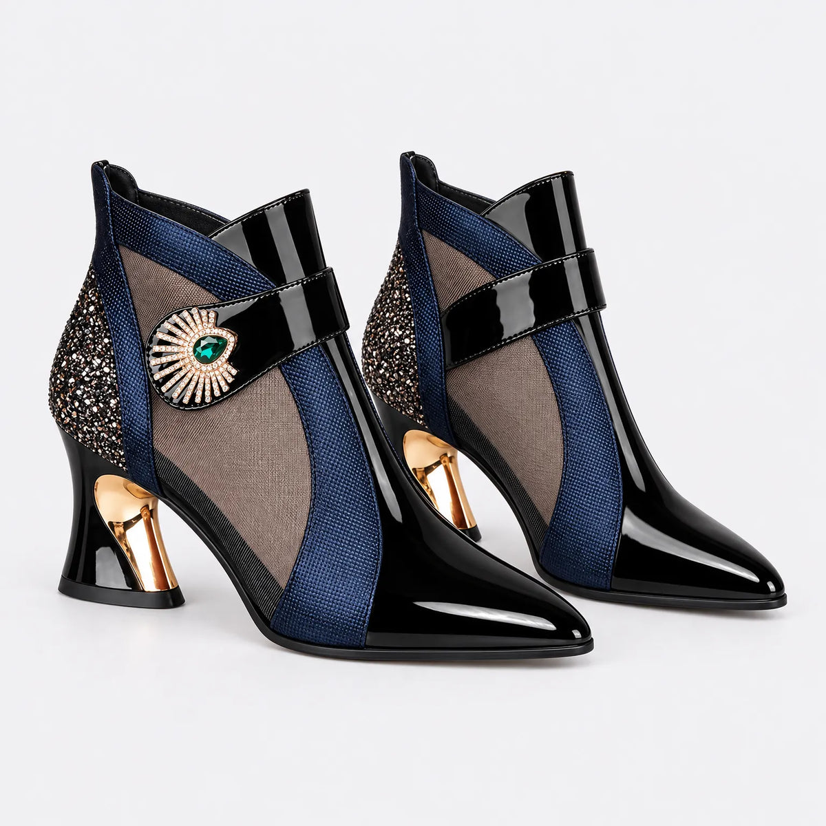 Eluneth  | Pointed-Toe Summer Ankle Boots