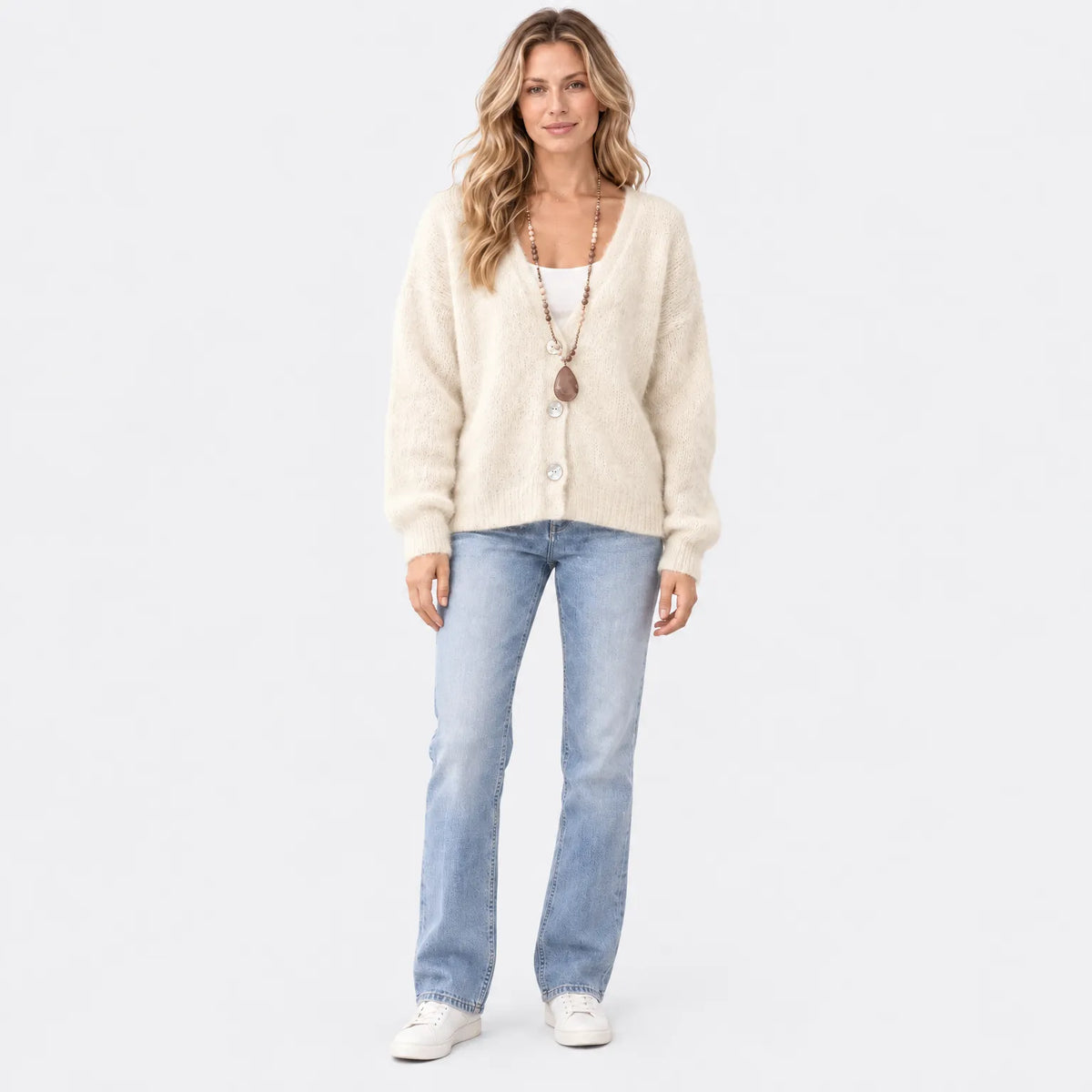 Eluneth  | Cardigan Femme À Col V