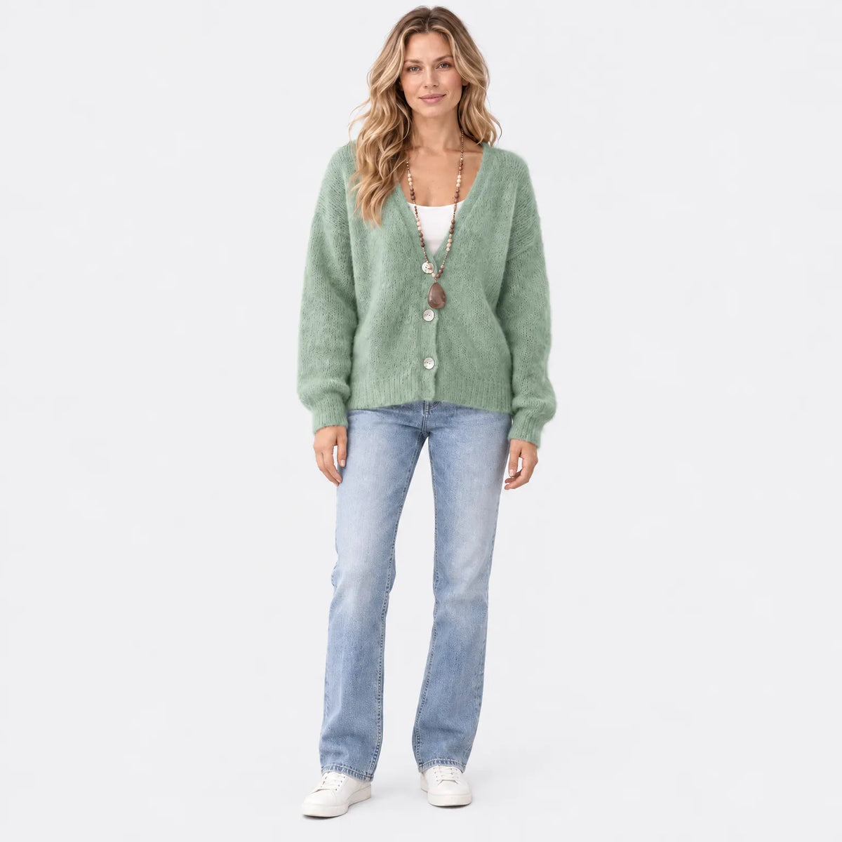 Eluneth  | Cardigan Femme À Col V