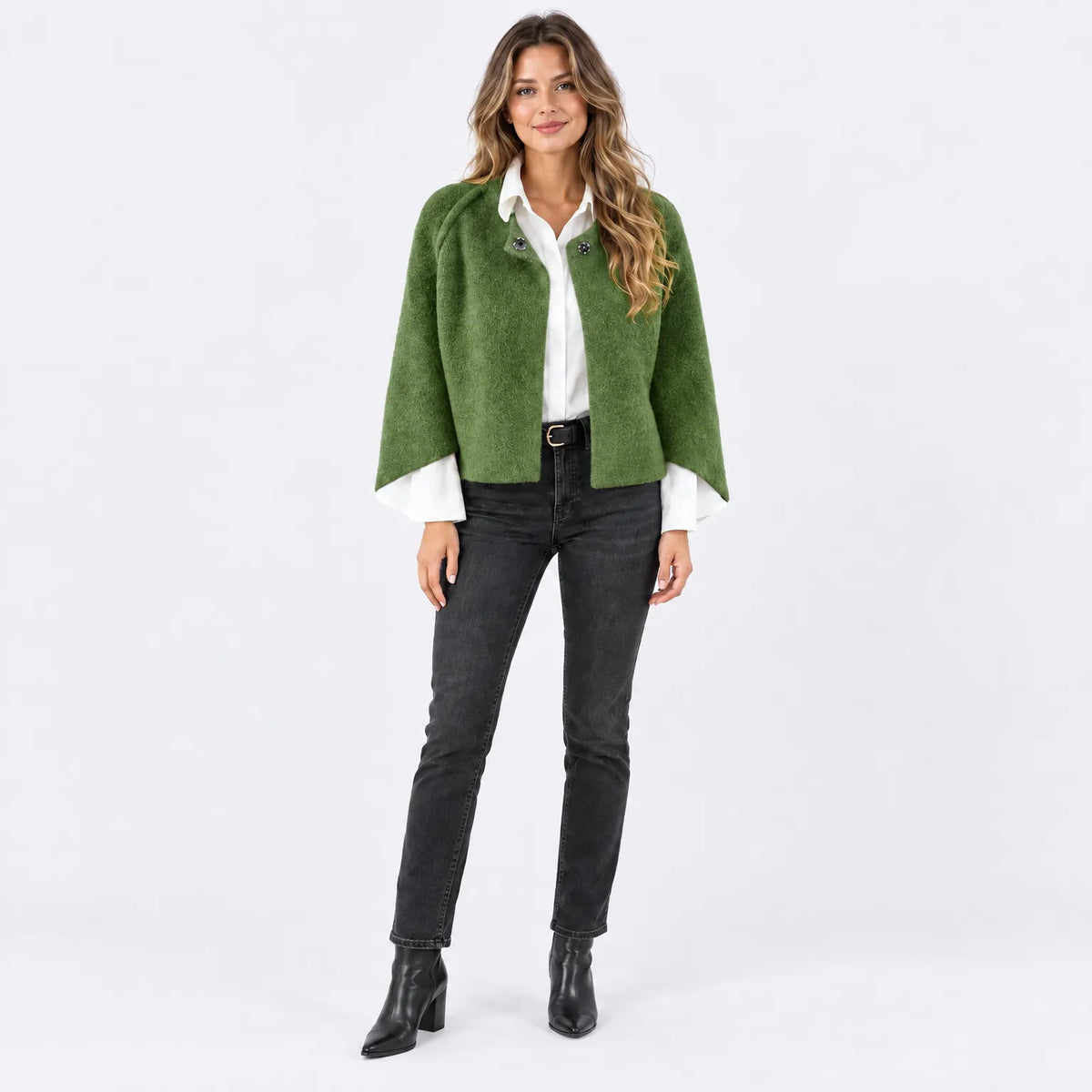 Eluneth  | Buttoned Mid-Season Jacket