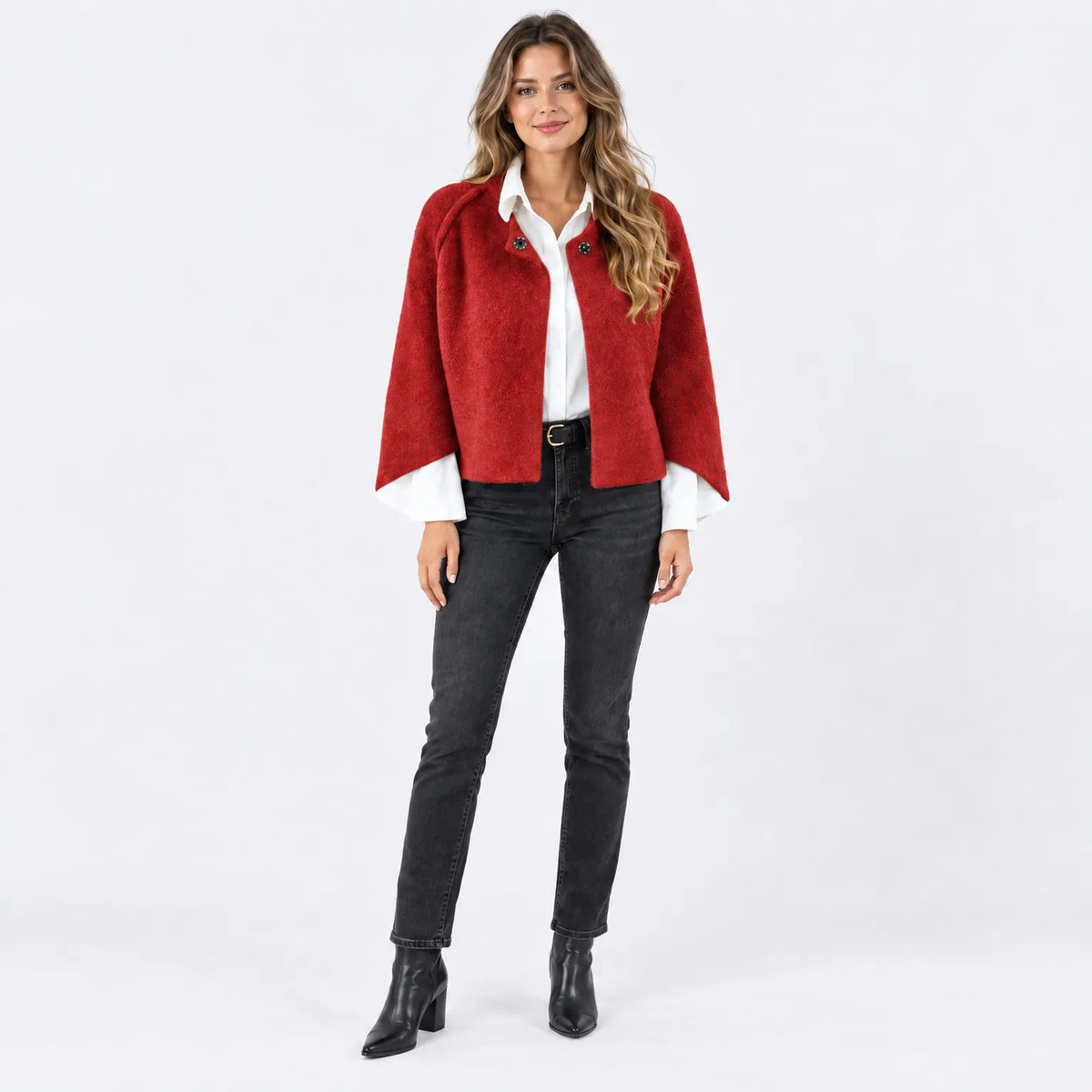 Eluneth  | Buttoned Mid-Season Jacket