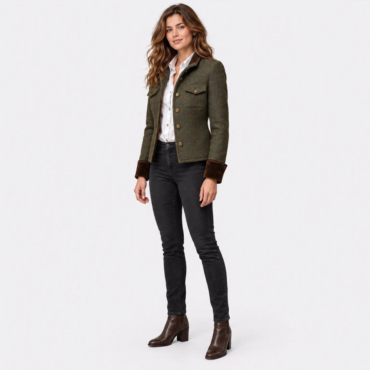 Eluneth  | Veste Mi-Saison Structurée À Motifs