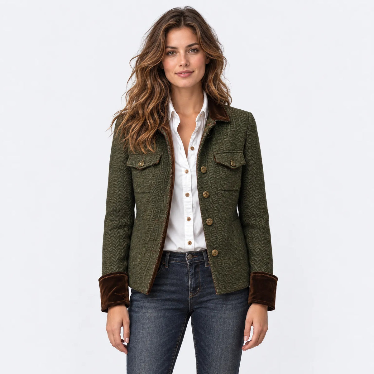 Eluneth  | Veste Mi-Saison Structurée À Motifs
