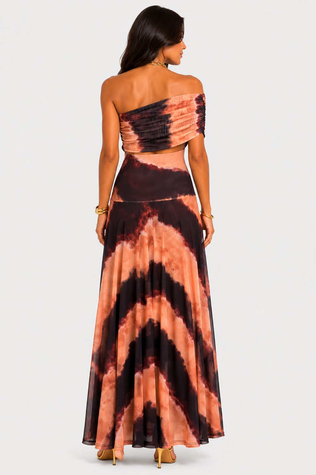 Eluneth | Robe Femme Longue Plissée Asymétrique Été