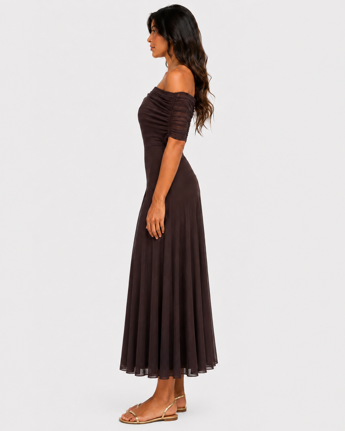 Eluneth | Robe Femme Longue Plissée Asymétrique Été