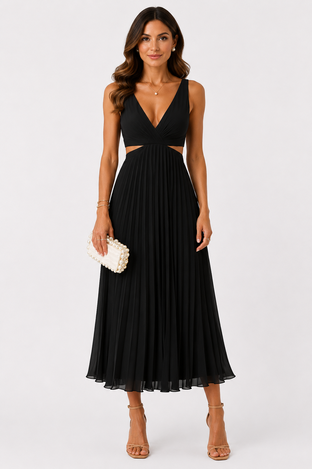 Eluneth | Robe Maxi Plissée Amélie pour Femme