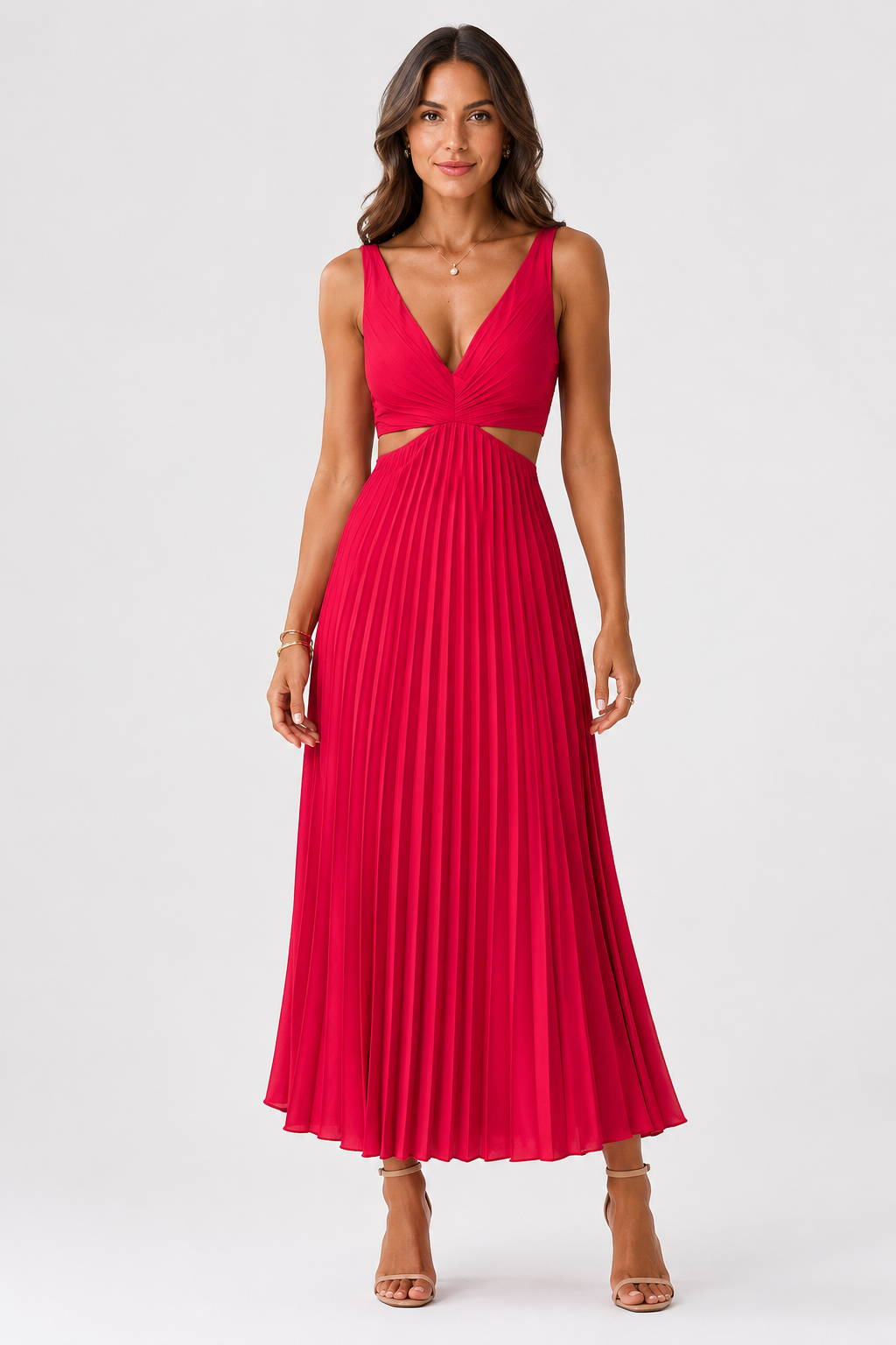 Eluneth | Robe Maxi Plissée Amélie pour Femme