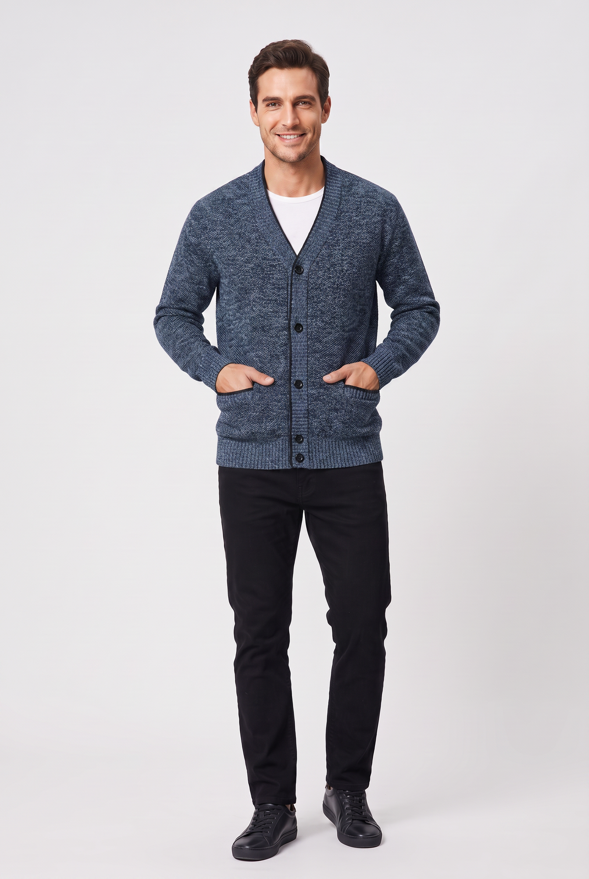 Eluneth | Gilet Homme en Maille à Col V